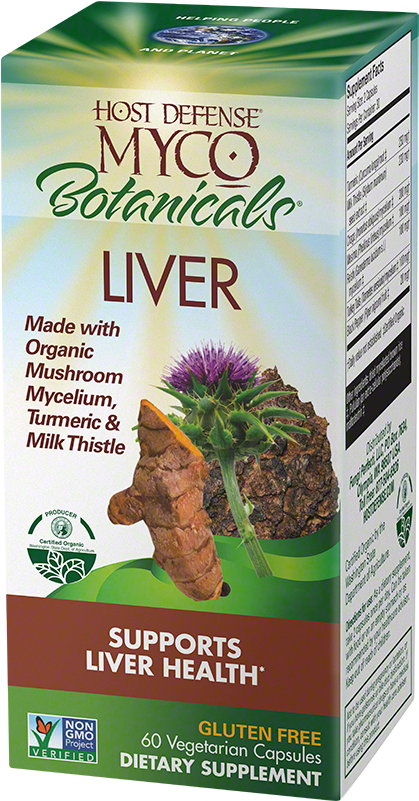 Fungi Perfecti - Host Defense Mycobotanicals Liver (1000x1000), Png Download