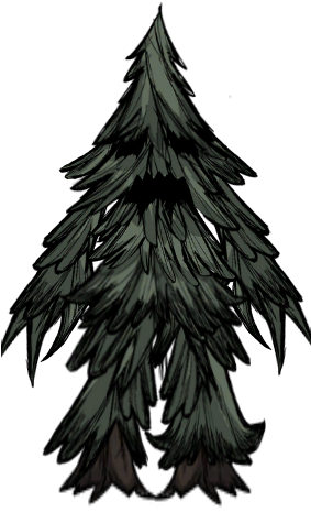 Drawn Pine Scary X Dumielauxepices Net - Jefes De Don T Starve Sw (302x484), Png Download