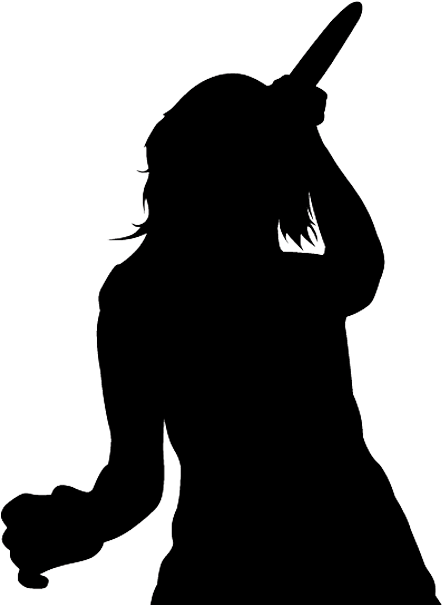 Ipain - Black Couple Silhouette Love (461x605), Png Download
