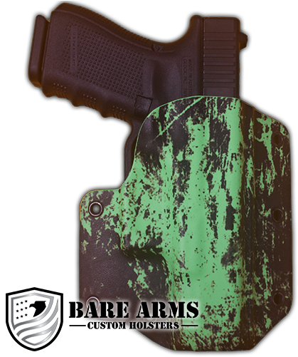 Owb - Distressed Green - Handgun Holster (500x500), Png Download