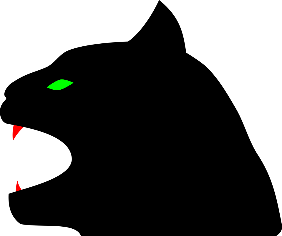 Cat Black - Logo Macan Kumbang Hitam (958x805), Png Download