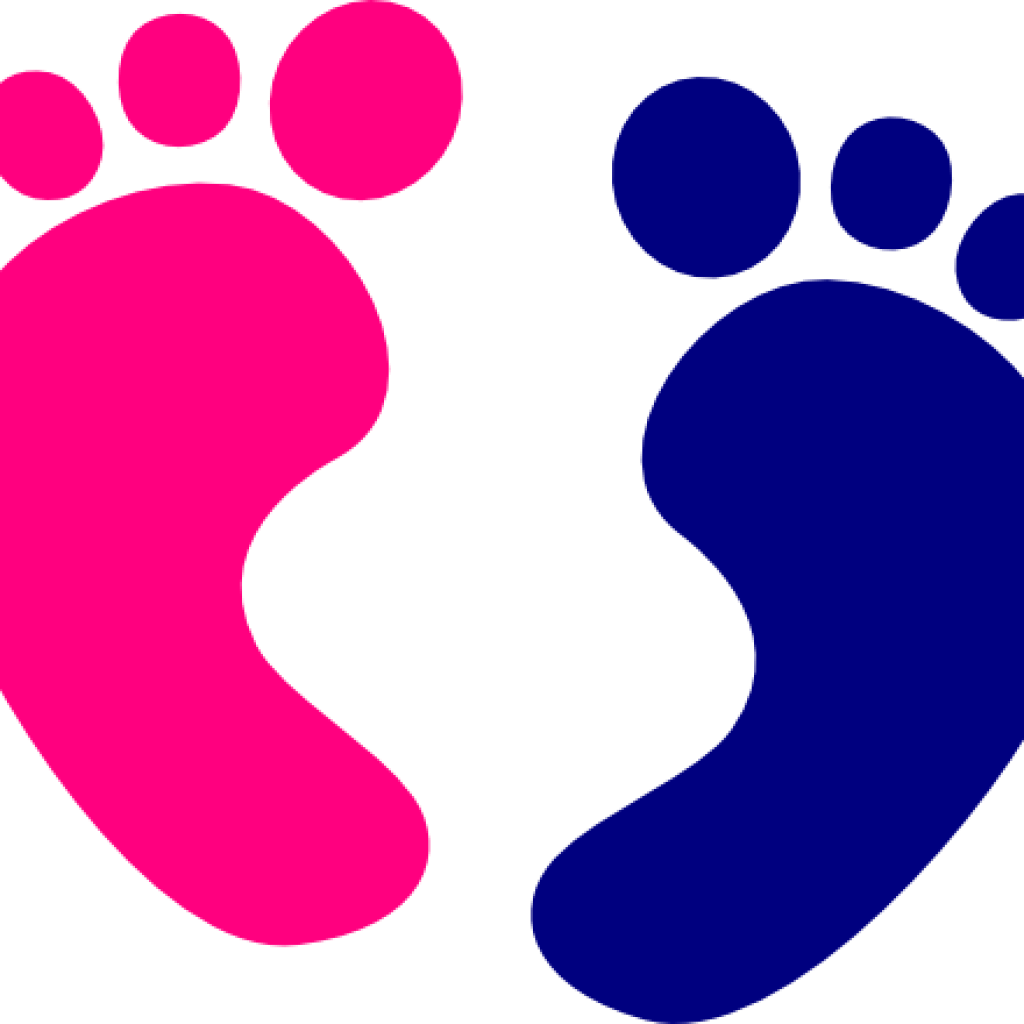 Clipart Baby Feet - Pink Baby Footprints Clipart (1024x1024), Png Download