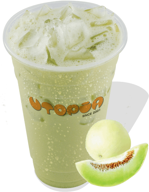 Honeydew Milk Tea - Honey Dew Melon (632x800), Png Download