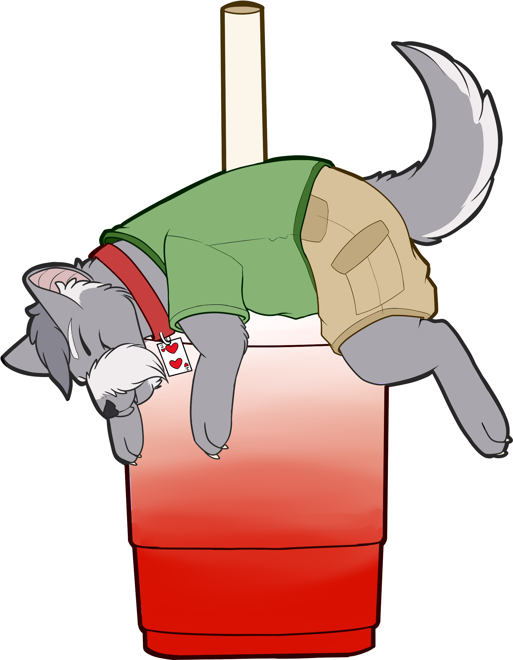 I Love Bubble Tea - Cartoon (1914x2430), Png Download