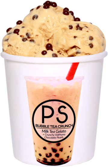 Bubble Tea Crunch - Bubble Tea Ice Cream (600x600), Png Download