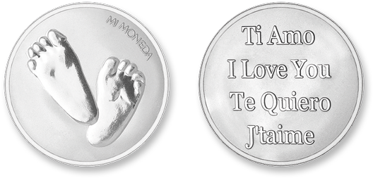 Baby Feet-te Quiero Silver Plated - Silver (600x600), Png Download