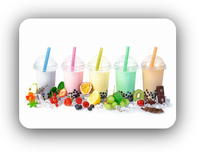 Fruit Bubble Milk Tea - Bubble Tea (634x485), Png Download