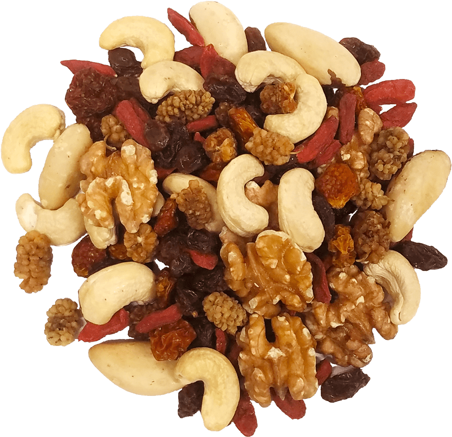 Clip Royalty Free Berries Drawing Nut - Food To Live Organic Raw Nut And Berry Superfoods Snack (1135x1000), Png Download