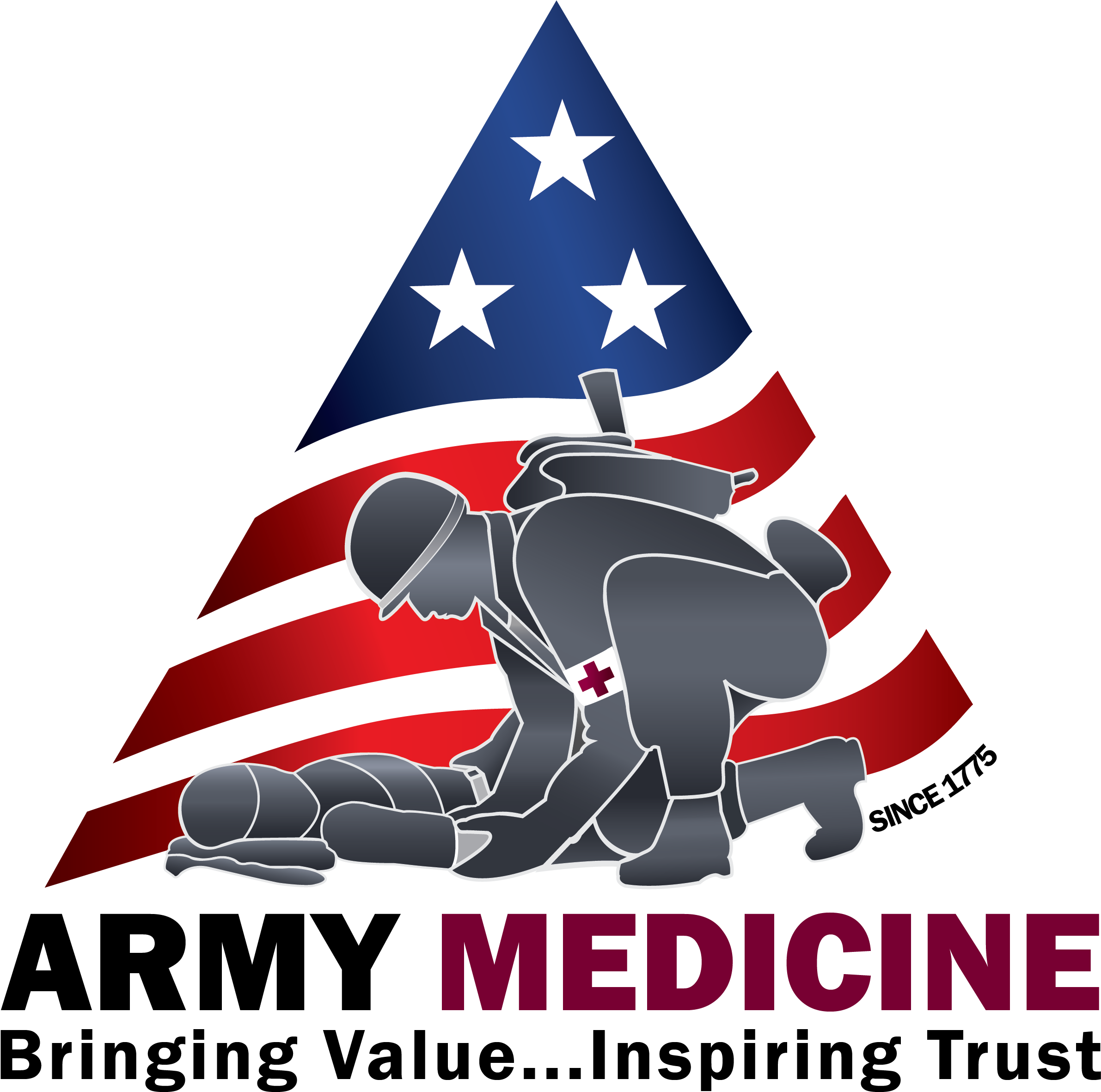 Army Medicine Logo 4c Hr - Us Army Medical Logo (2401x2382), Png Download