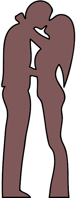 Couple, Heart, Love, Silhouette, Two, United - Amor De Pareja Png (320x640), Png Download