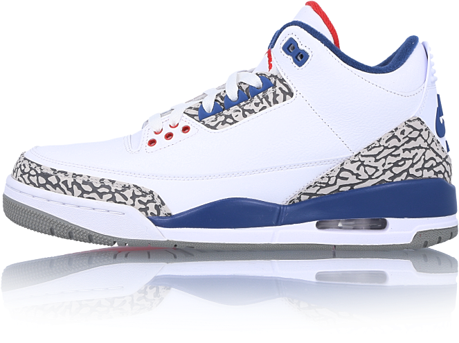 Air Jordan 3 Retro Og "true - Air Jordan 3 True Blue Png (1000x1000), Png Download