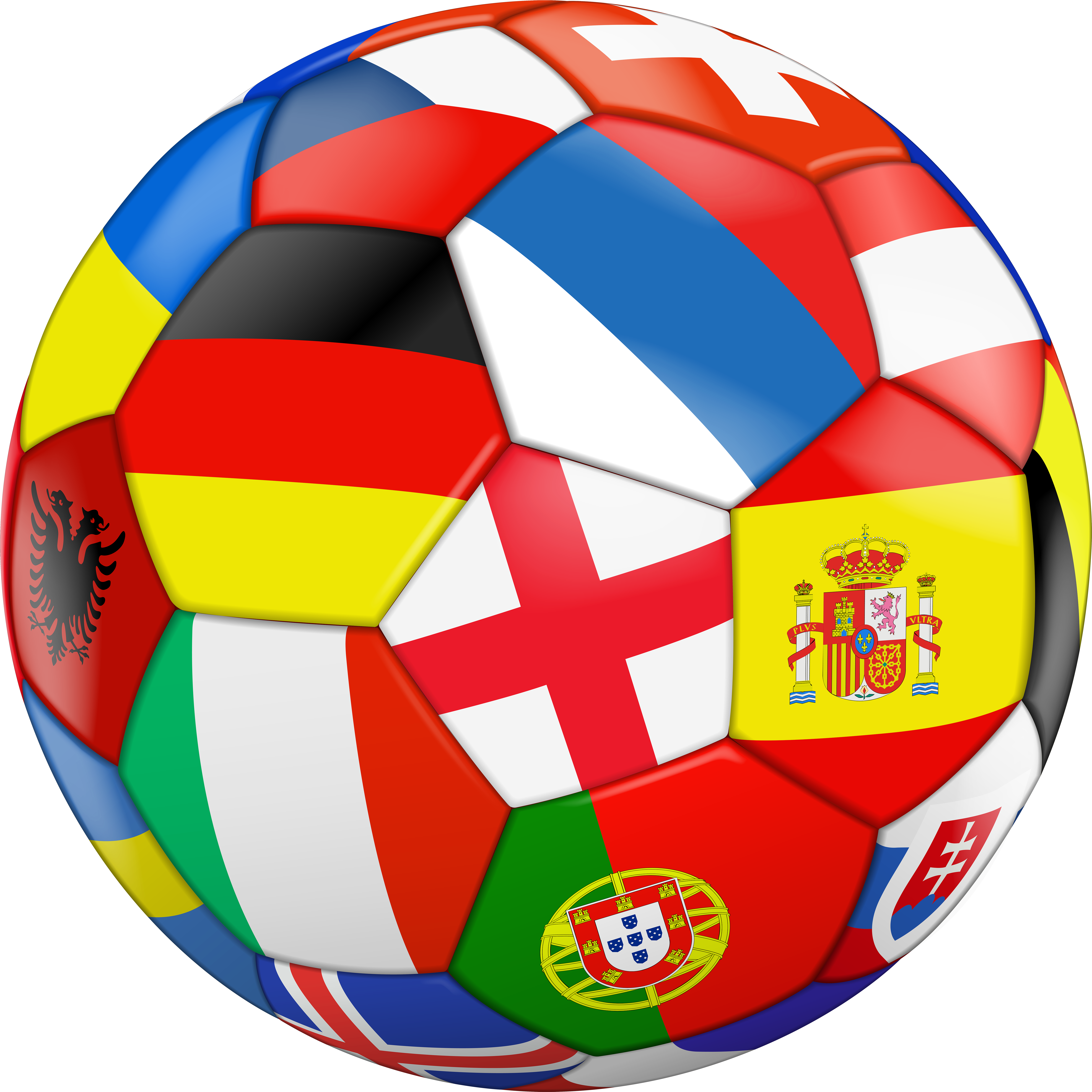 Svg Download With Flags Transparent Clip Art Image - Football Flags Png (6000x6000), Png Download