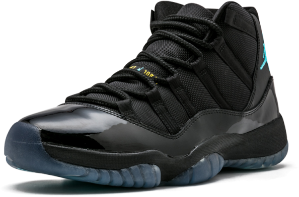 Air Jordan - Air Jordan 11 Gamma Blue 378037-006 Black Gamma Blue-black-varsity (800x480), Png Download