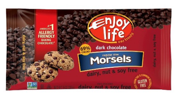 Darkmorsels - Enjoy Life Dark Chocolate Morsels, Regular Size - 9 (380x400), Png Download