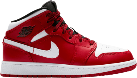 Air Jordan 1 Mid Gs Gym Red - Nba Stores Basketball Stores (480x274), Png Download
