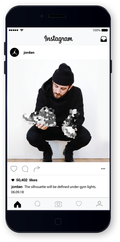 Instagram Phone 1 (1000x933), Png Download