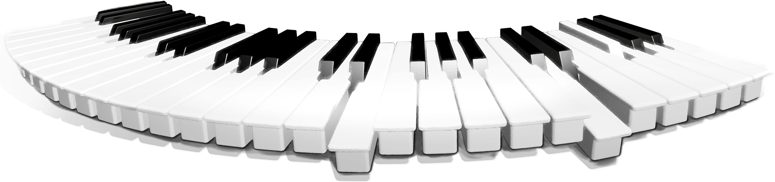 Teclado Piano Png - Leshp Car Charger Adapter,dual Smart Usb Ports Car (2480x904), Png Download