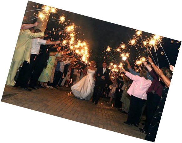 20 Inch Gold Wire Sparklers - Masquerade Ball (581x459), Png Download