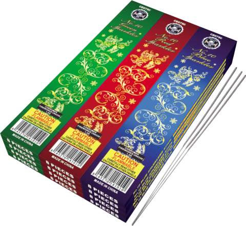 10 Inch Color Sparklers - Sparkler Brands (480x440), Png Download