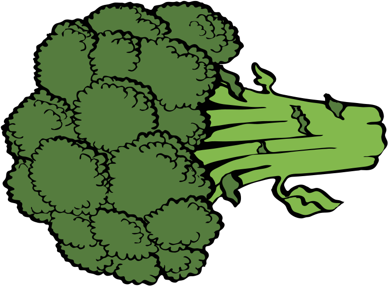 Celery Clipart - Cartoon Images Of Broccoli (600x443), Png Download