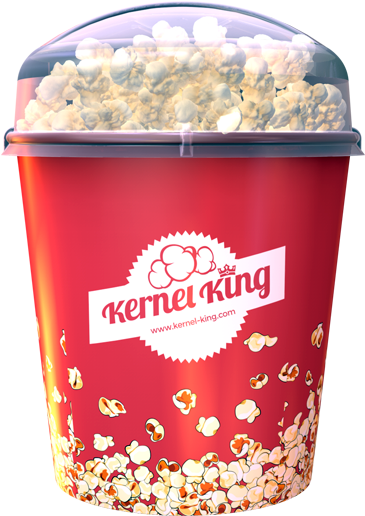 Kernel King Bucket With Lid - Kernel King (900x589), Png Download