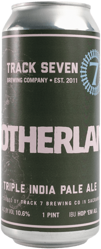 Track 7 Motherland Triple India Pale Ale Beer Can 16oz - Beer (409x500), Png Download