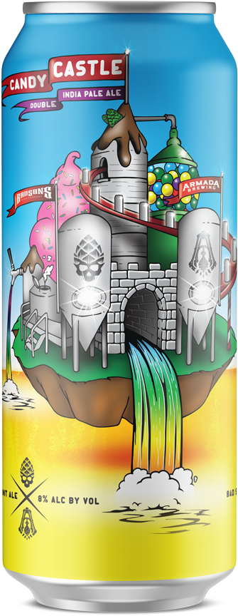 Candycastle-mockup - Candy Castle Beer (1000x1000), Png Download