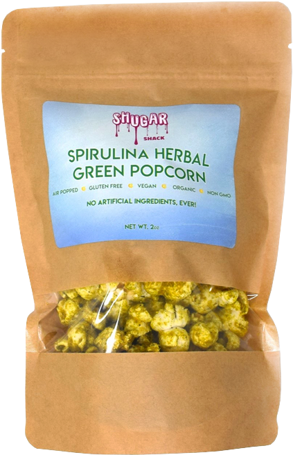 Spiralina Herbal Popcorn (1000x1001), Png Download