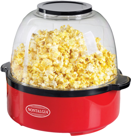 Download Electric Popcorn Maker Png Image - Nostalgia Sp660red 6-quart Stir Popper Popcorn Maker (500x505), Png Download