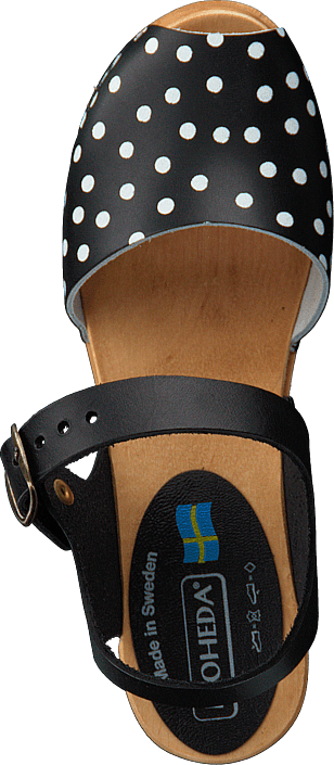 Moa Pull Black/ Black Dots - Slide Sandal (308x705), Png Download