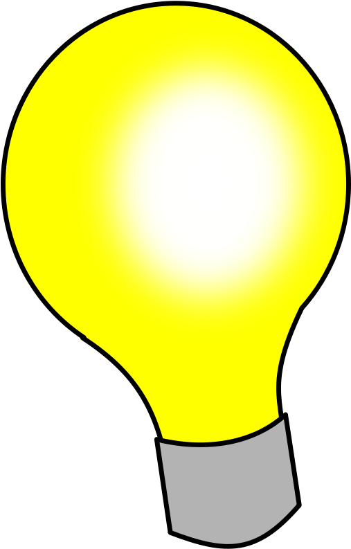 Light Bulb Svg Clip Arts 384 X 599 Px (384x599), Png Download