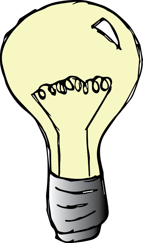 Light Bulb Clipart Melonheadz - Lightbulb Clip Art Melonheadz (495x841), Png Download
