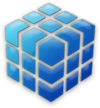 017842 Blue Jelly Icon Symbols Shapes Cube - 3d Cube Icon Png (420x420), Png Download