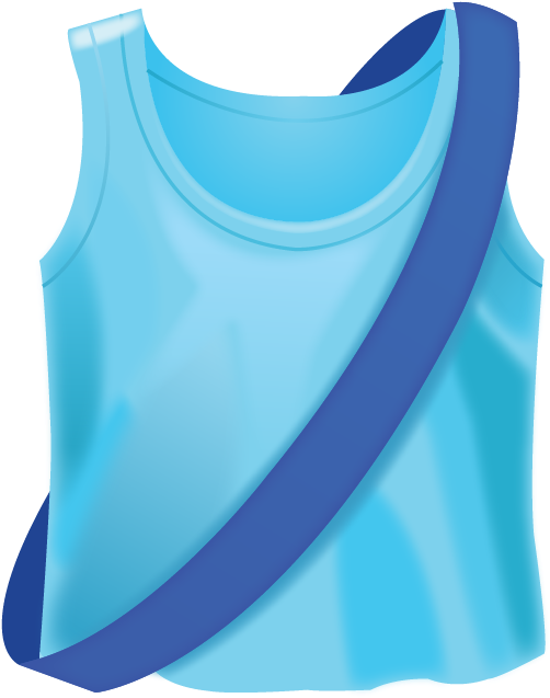 Download Ai File - Running Shirt With Sash - Emoji Large Tote Bag, Adult (640x640), Png Download