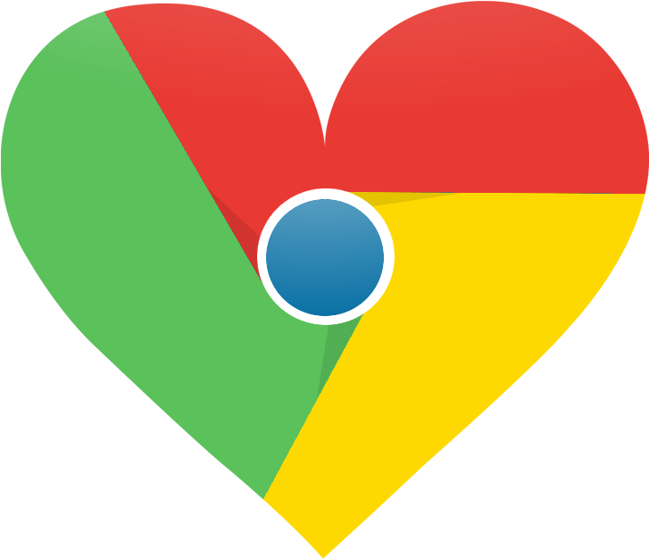 Chrome Heart Icon Logo Png - Google Chrome Heart (788x675), Png Download