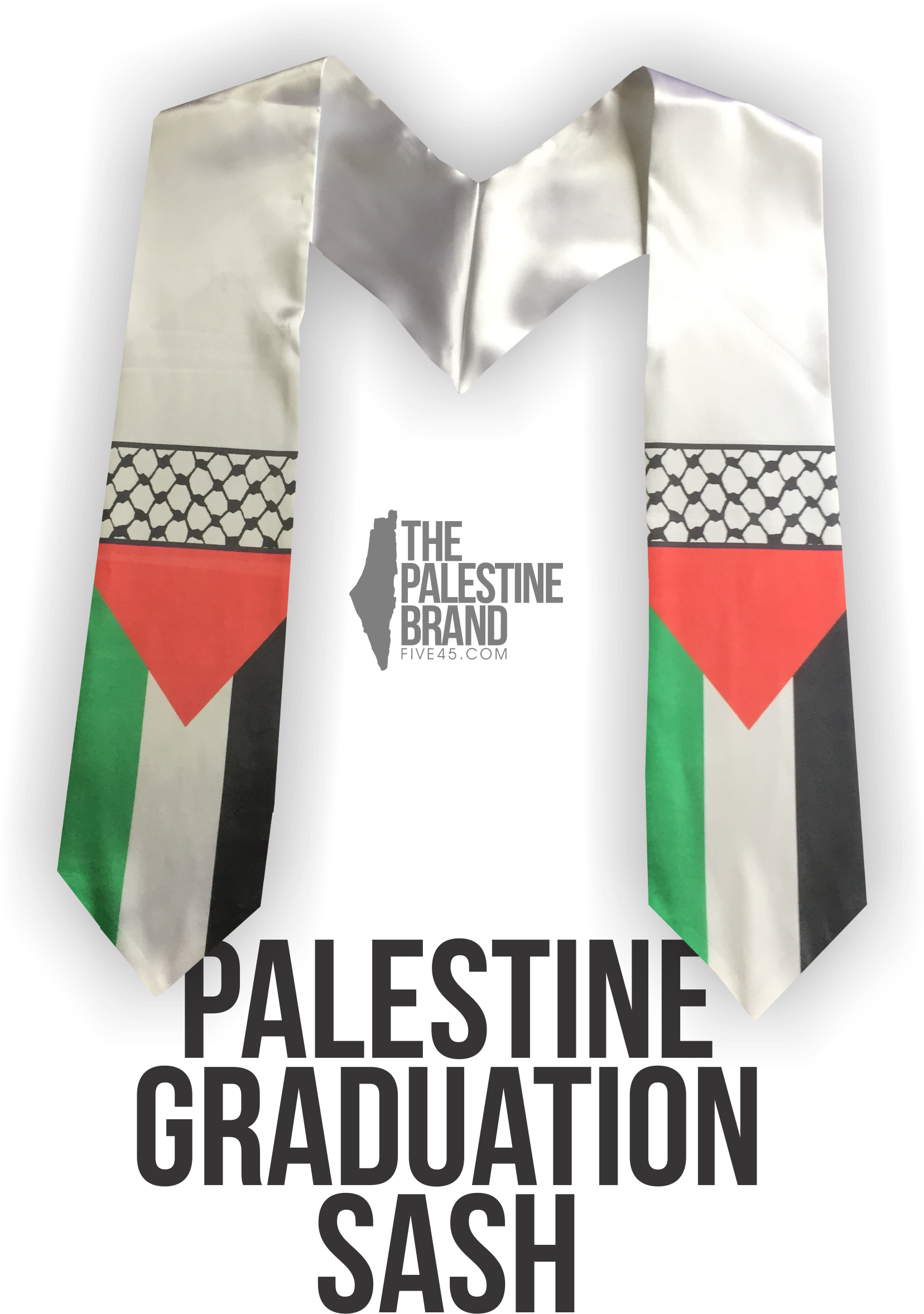 Image Of Palestine Graduation Sash - Palestine Graduation Sash (1714x2369), Png Download