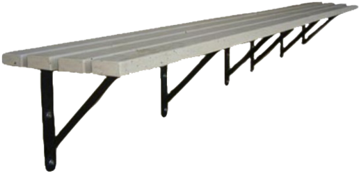 Wall Mounted Bench - Wall Mounted Metal Bench (550x471), Png Download