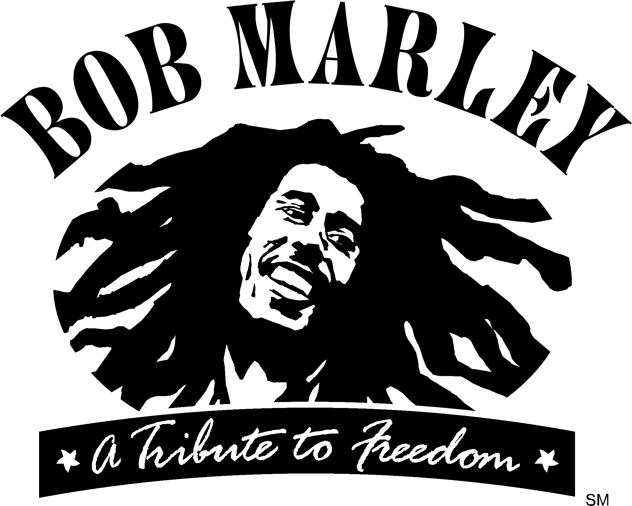 Bob Marley 01 Logo Black And White - Imagenes Bob Marley Png (2400x2400), Png Download