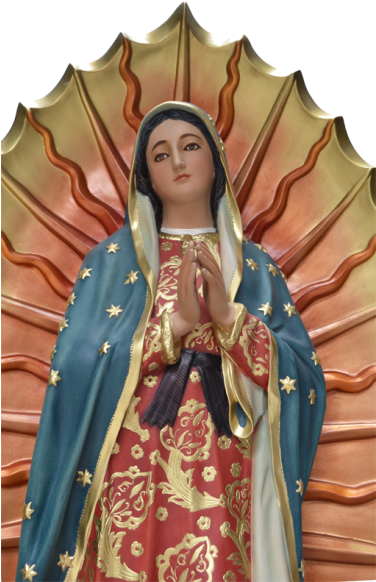Virgen De Guadalupe Aplique - Virgen De Guadalupe Escultura (600x600), Png Download