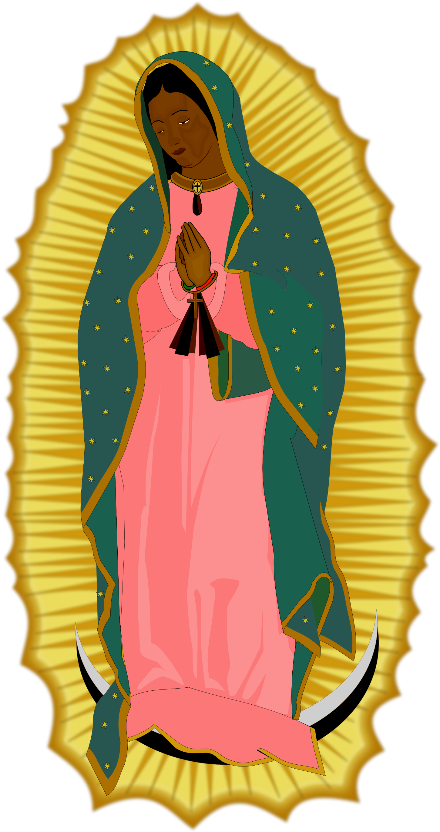 Banner Library Download File Svg Wikimedia Commons - Our Lady Of Guadalupe Png (2000x2869), Png Download