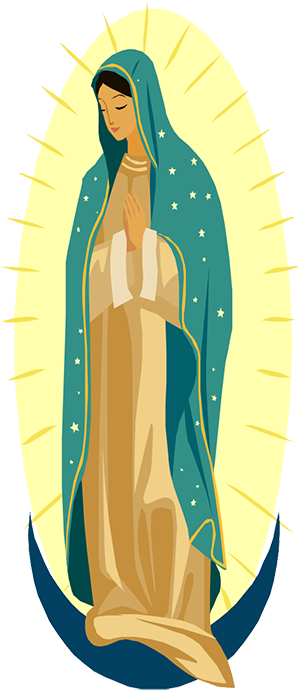 The Lady Of Guadalupe Is Said To Represent The Poor - May The Month Of Mary (300x700), Png Download