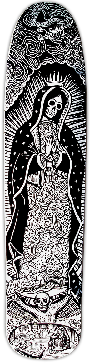 Virgen De Guadalupe Wow This Is An Awesome Deck-makes - Virgen De Guadalupe Day Of The Dead (288x1154), Png Download