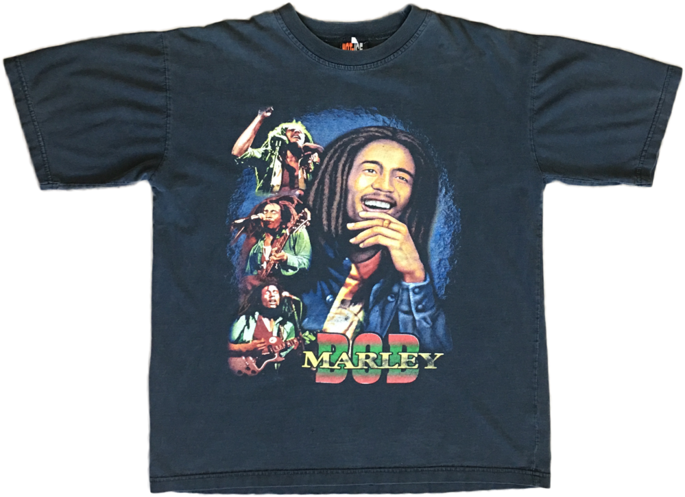 90's Bob Marley Tribute T-shirt (1000x731), Png Download