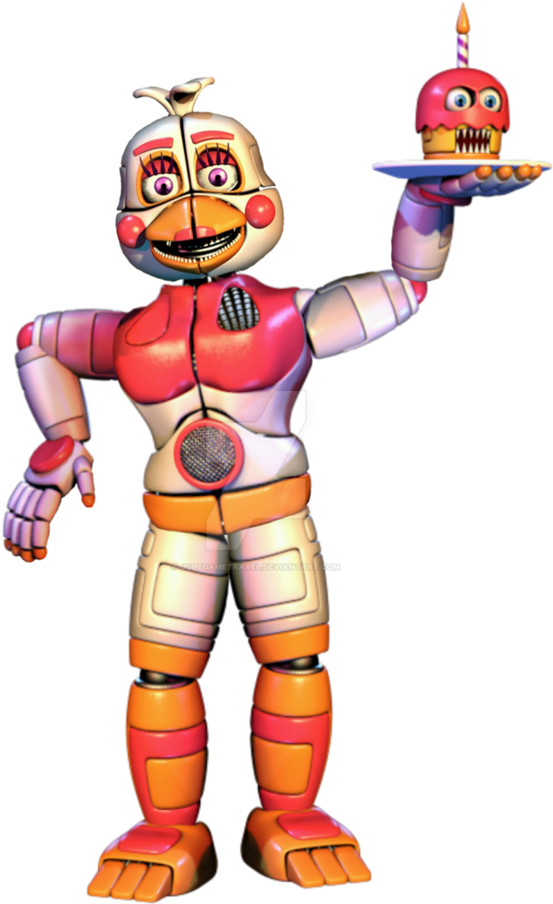 Image Result For Fnaf Funtime Chica Fnaf Sister Location, - Fnaf Funtime Chica Full Body (735x1086), Png Download