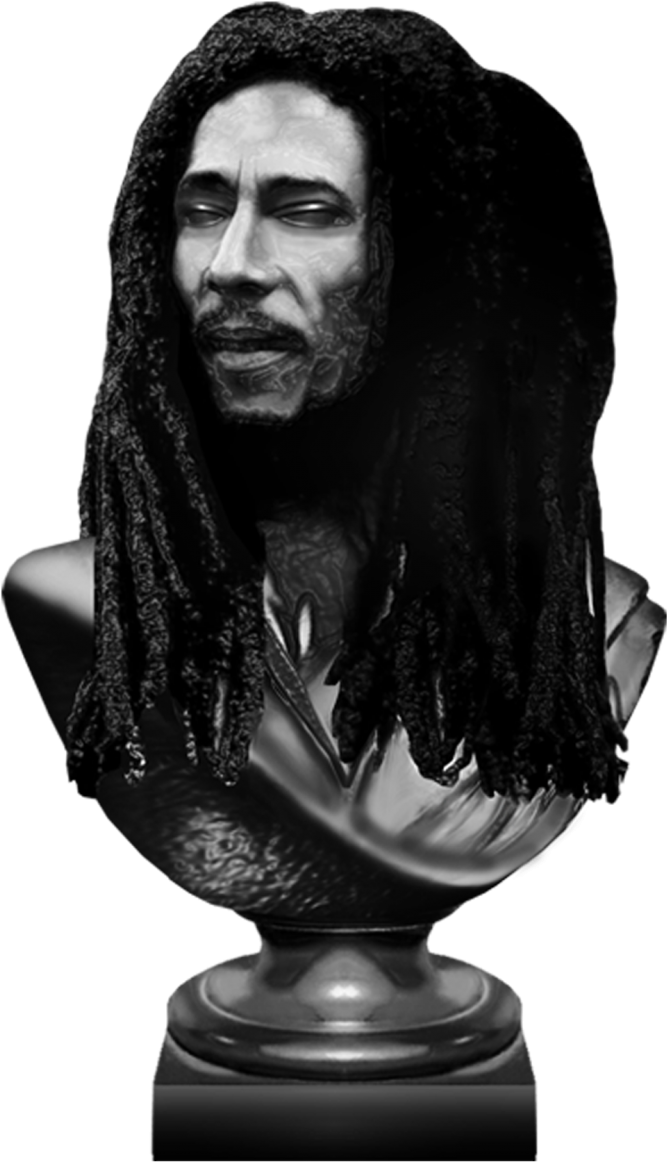Bob Marley - Bob Marley Head Sculpture (2000x1250), Png Download