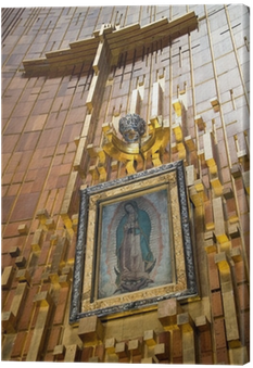 Pintura De La Virgen, Santuario De Guadalupe Canvas - Basilica Of Our Lady Of Guadalupe (400x400), Png Download