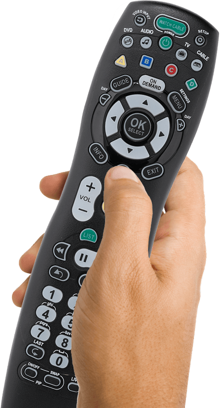 Home Remote Hand - Hand Remote Png (440x814), Png Download