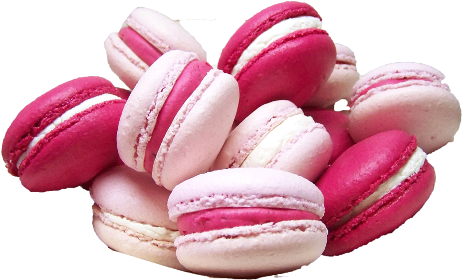 Pink Macarons Pile By - France Macron Food (1024x731), Png Download