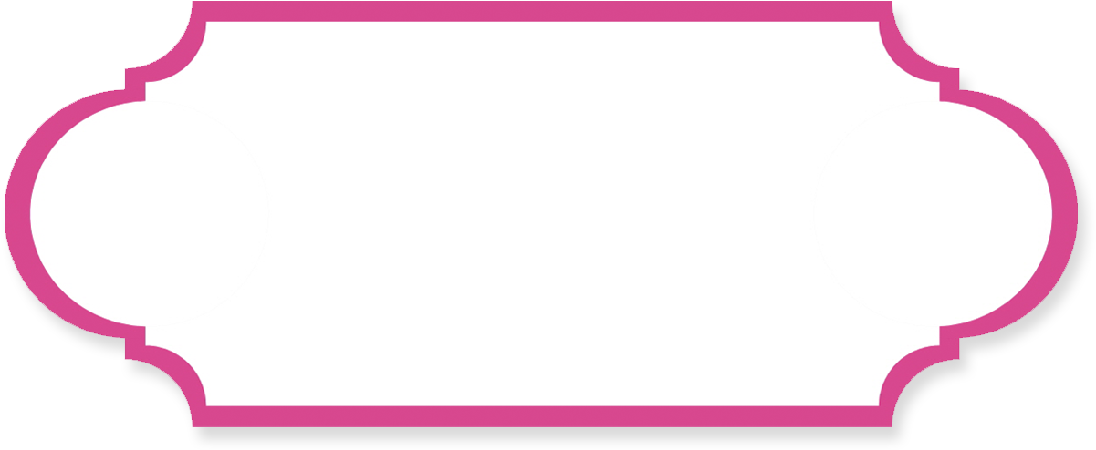 Label Frames Png - Pink Label Frame Png (1245x525), Png Download