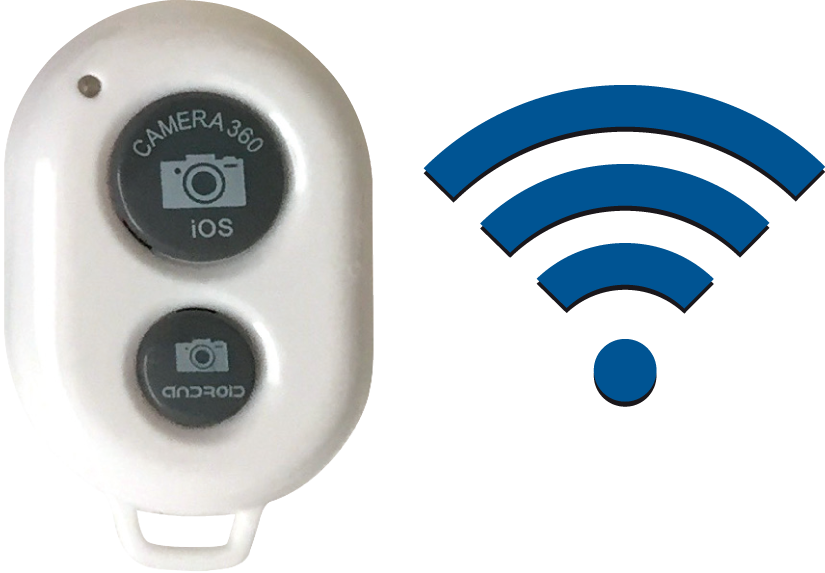 Extra Bluetooth Phone Camera Remote - Small Wifi Symbol (825x573), Png Download